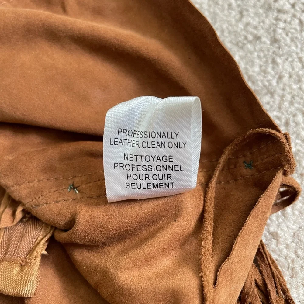 Haute Hippie Suede Fringe Mini Skirt - Picture 6 of 9